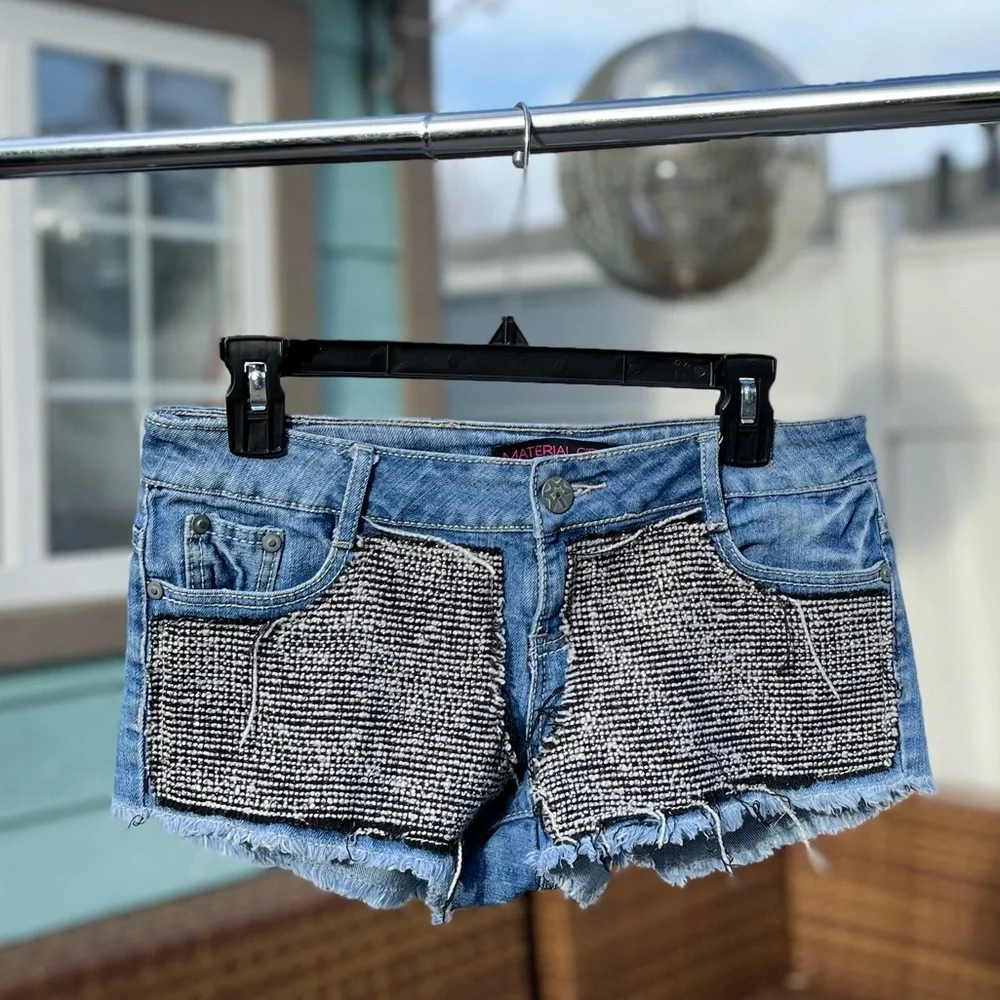 Flashy Material Girl Jean Shorts 🖤 - Picture 9 of 9